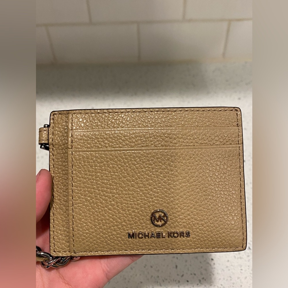 NWT Michael Kors Chain Card Wallet